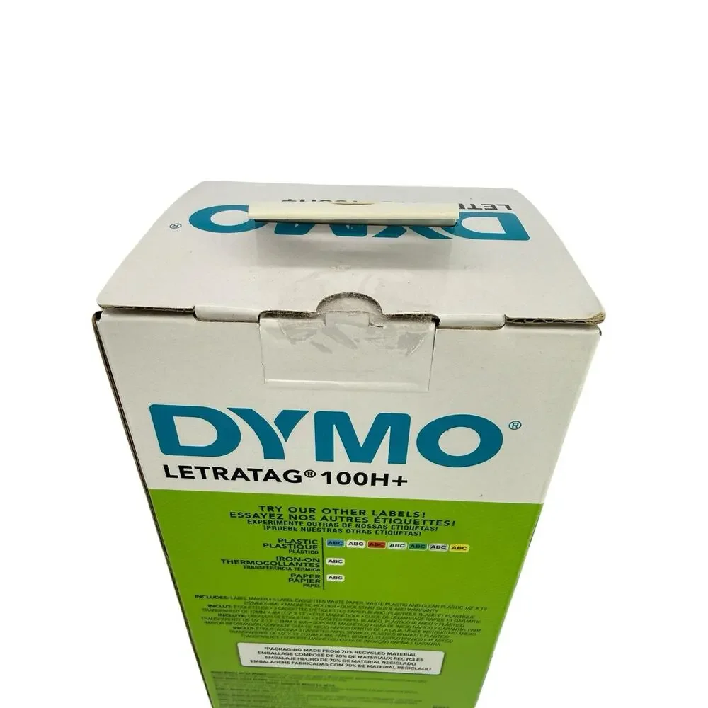 DYMO Letratag 100H+ Portable Printer Handheld Label Maker Blk/Silver NEW IN BOX